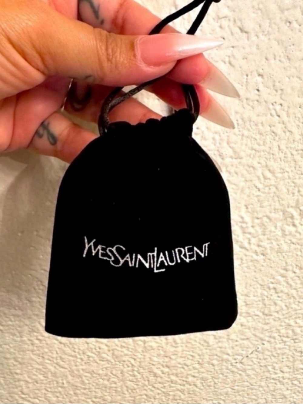 Yves Saint Laurent Small Velvet Pouch